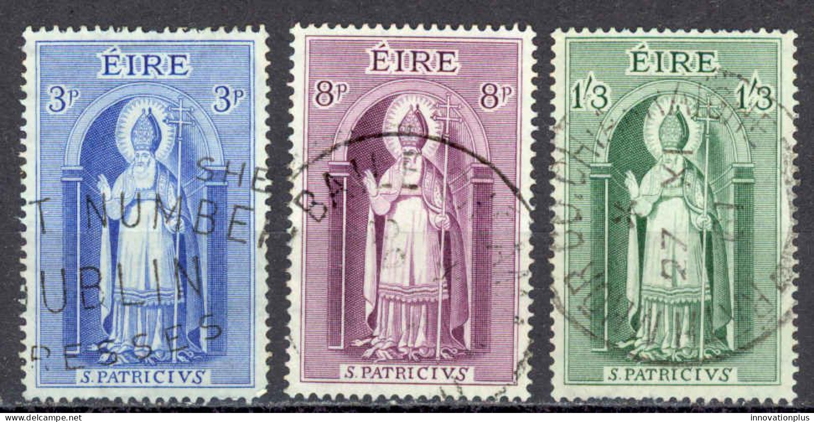 Ireland Sc# 179-181 Used 1961 St. Patrick - Oblitérés
