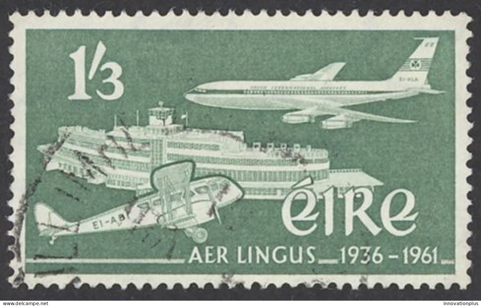Ireland Sc# 178 Used (a) 1961 Aer Lingus 25th - Gebruikt