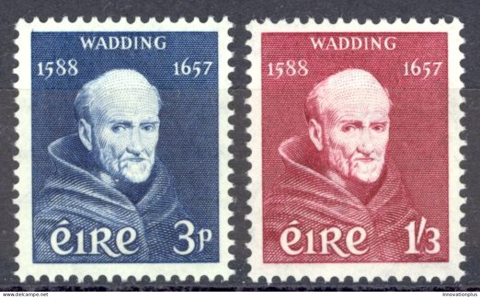 Ireland Sc# 163-164 MH 1957 Father Luke Wadding - Nuovi