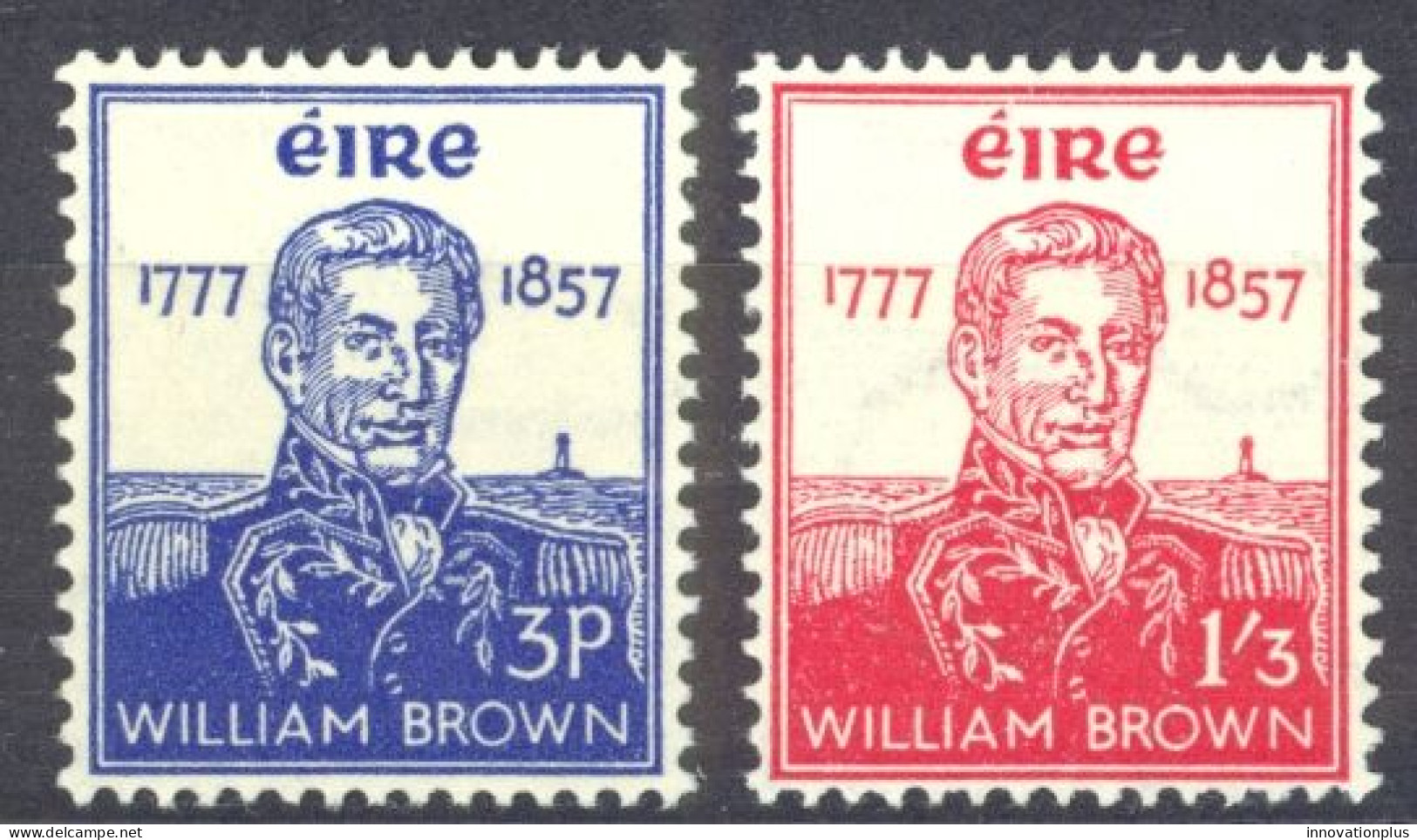 Ireland Sc# 161-162 MH 1957 Admiral William Brown - Unused Stamps