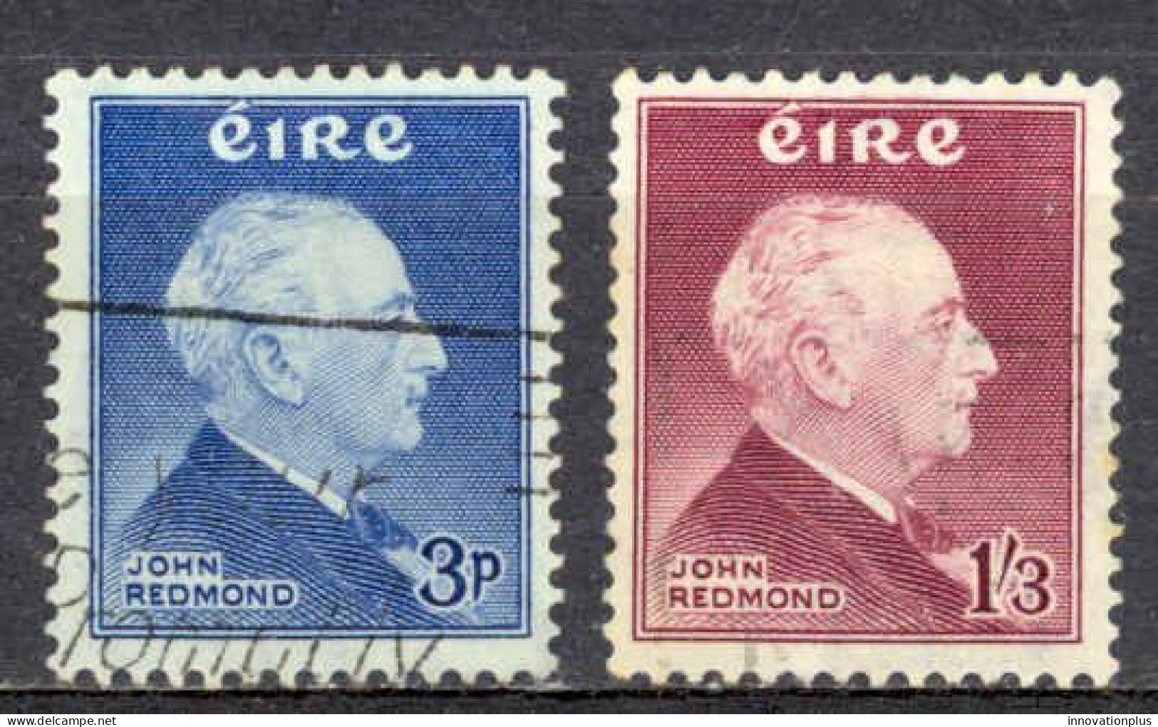 Ireland Sc# 157-158 Used (a) 1957 John Edward Redmond - Usati