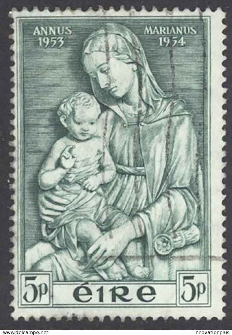 Ireland Sc# 152 Used 1954 5p Madonna By Della Robbia - Usati