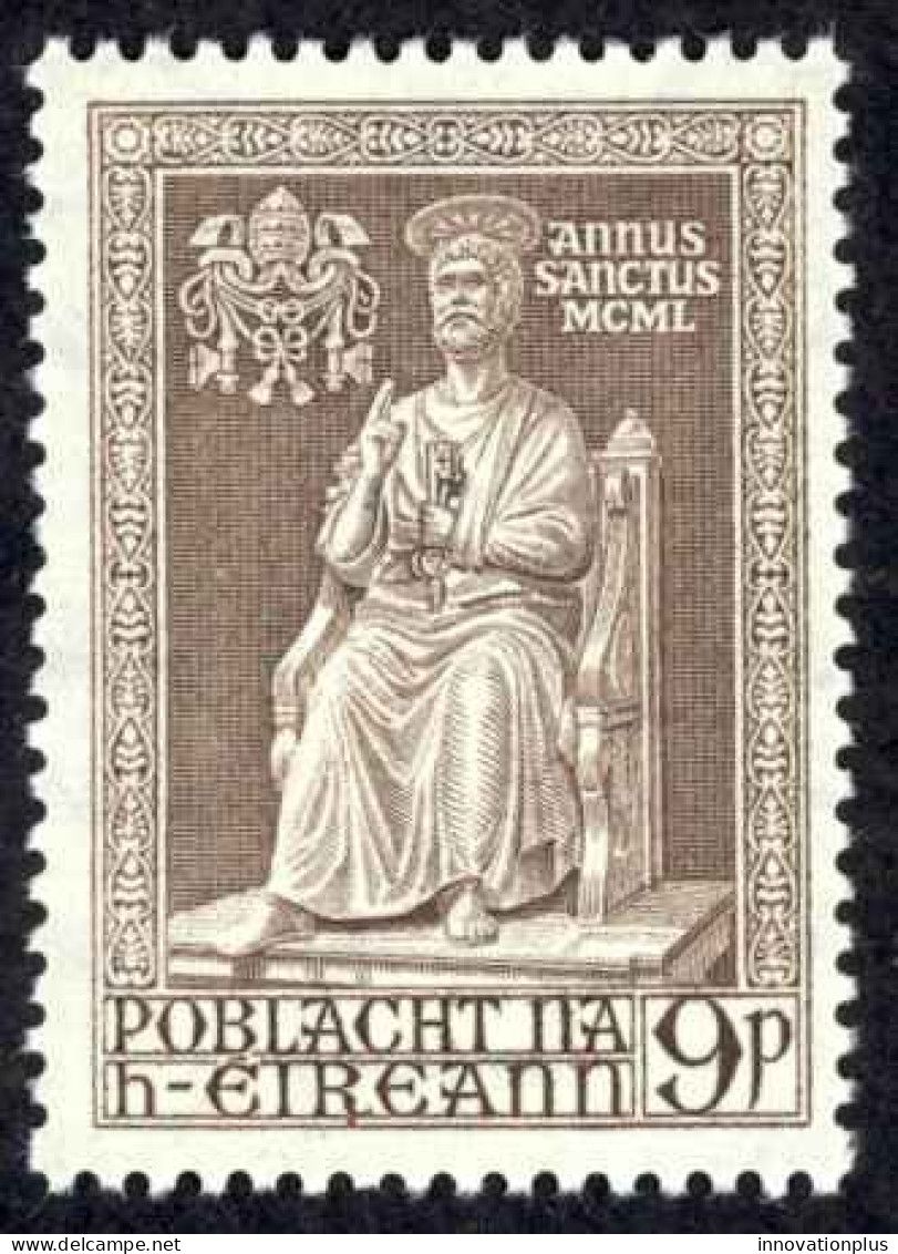 Ireland Sc# 144 MH 1950 9p St. Peter Statue - Unused Stamps