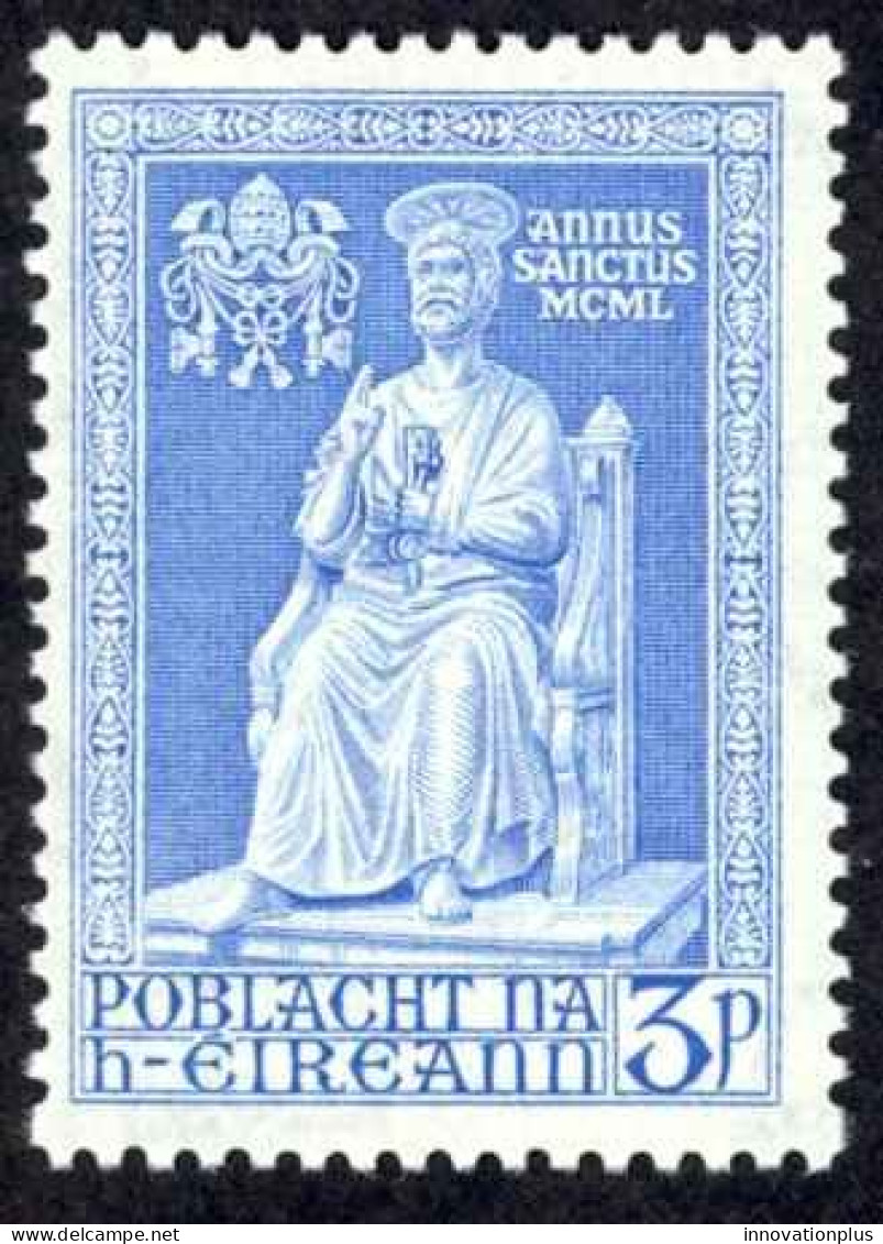 Ireland Sc# 143 MNH 1950 3p St. Peter Statue - Unused Stamps