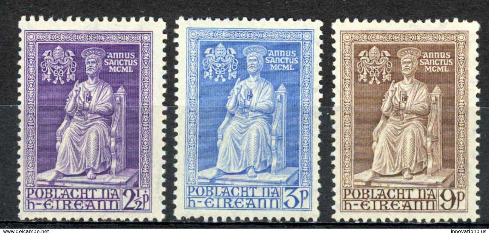 Ireland Sc# 142-144 MH 1950 St. Peter Statue - Unused Stamps