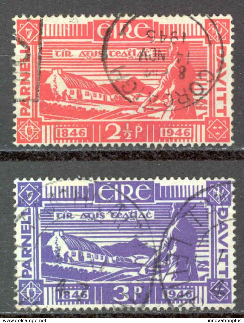 Ireland Sc# 133-134 Used (a) 1946 Plowman - Used Stamps