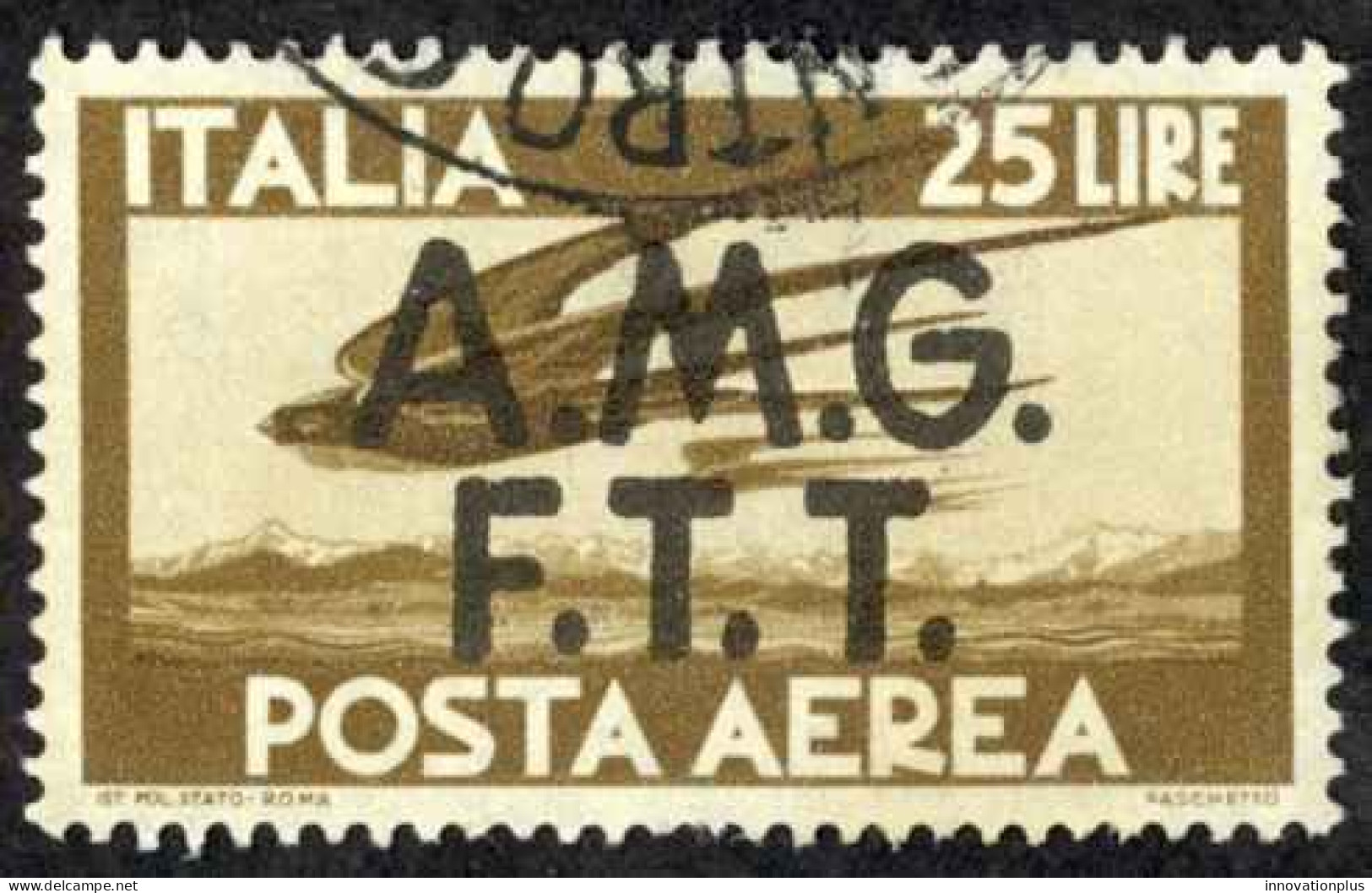 Italy Trieste Sc# C5 Used 1947 25l Overprint Air Post - Gebraucht