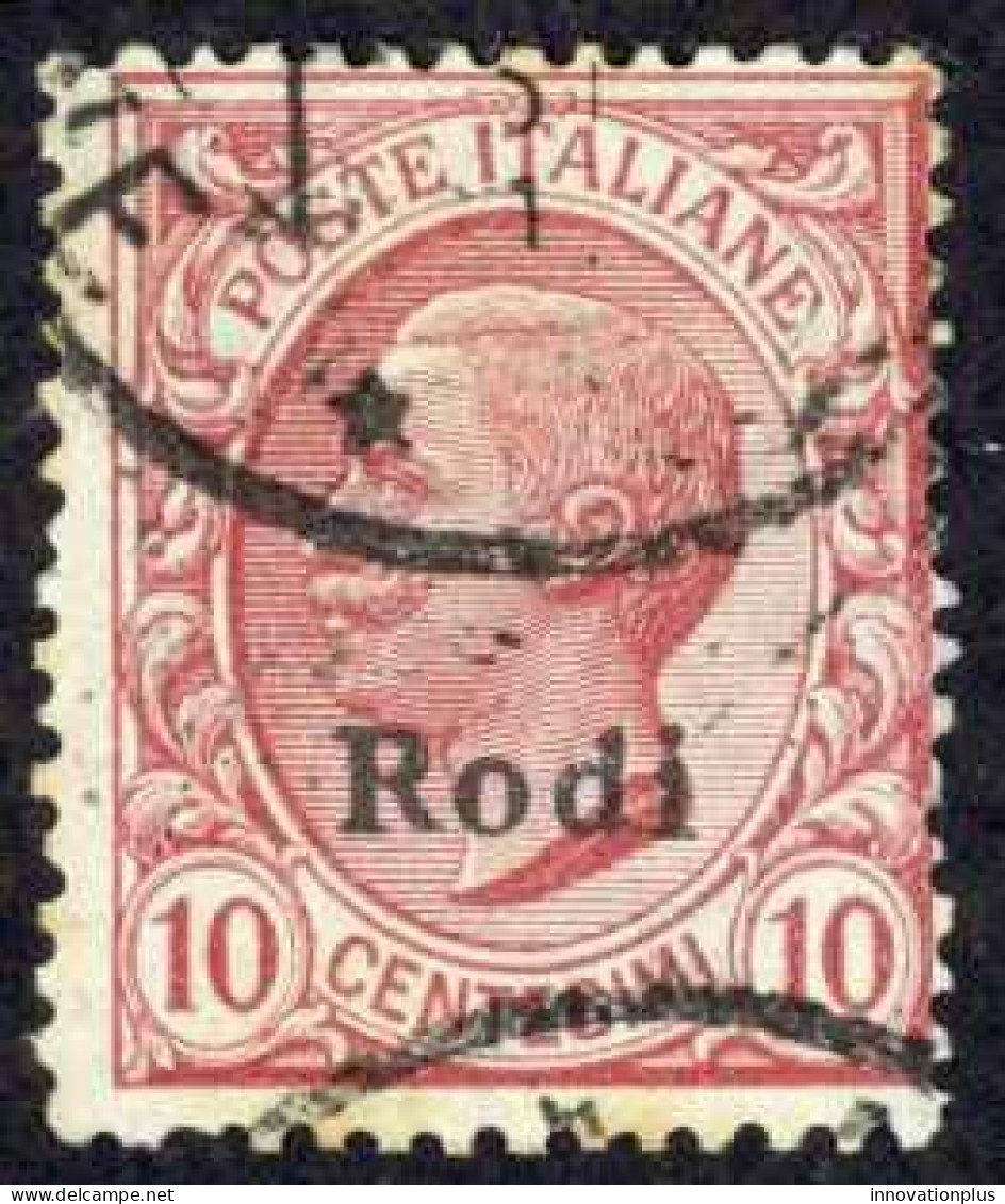 Italy Agean Is.-Rhodes Sc# 3 Used 1912-1924 10c Overprint Definitives - Aegean (Rodi)