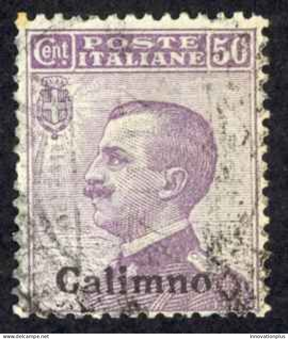 Italy Agean Is.-Calino Sc# 8 Used 1912-1921 50c Overprint Definitives - Aegean (Calino)