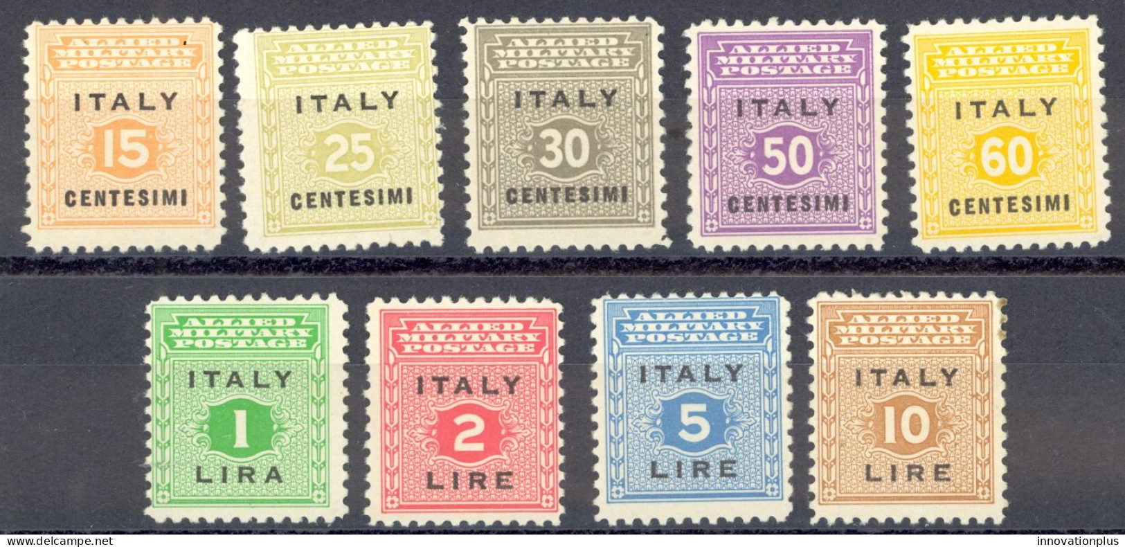 Italy A.M.G. Sc# 1N1-1N9 MH 1943 Overprints - Ongebruikt