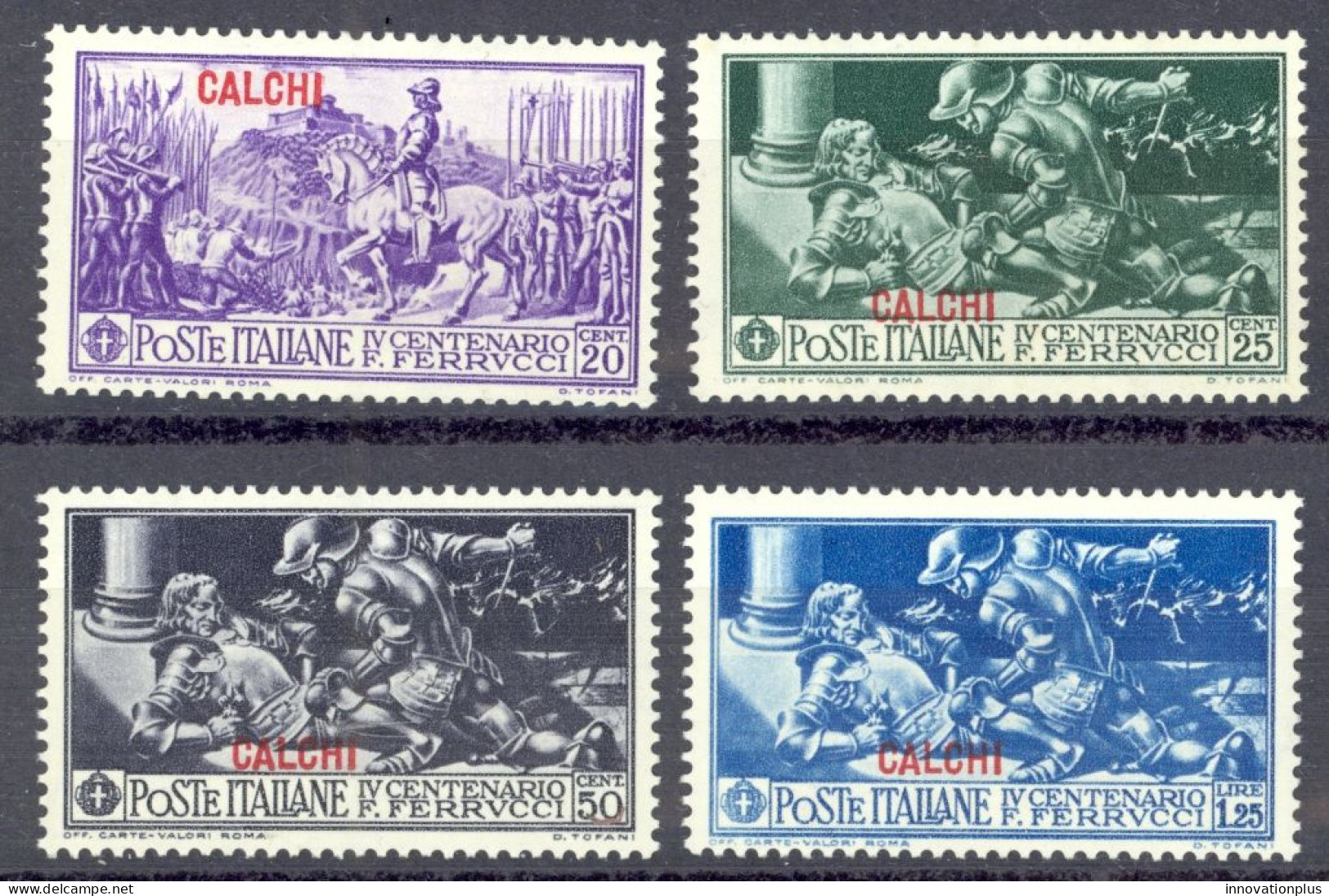 Italy Agean Is.-Calchi Sc# 12-15 MH 1930 Overprint Ferrucci Issue - Egée (Carchi)
