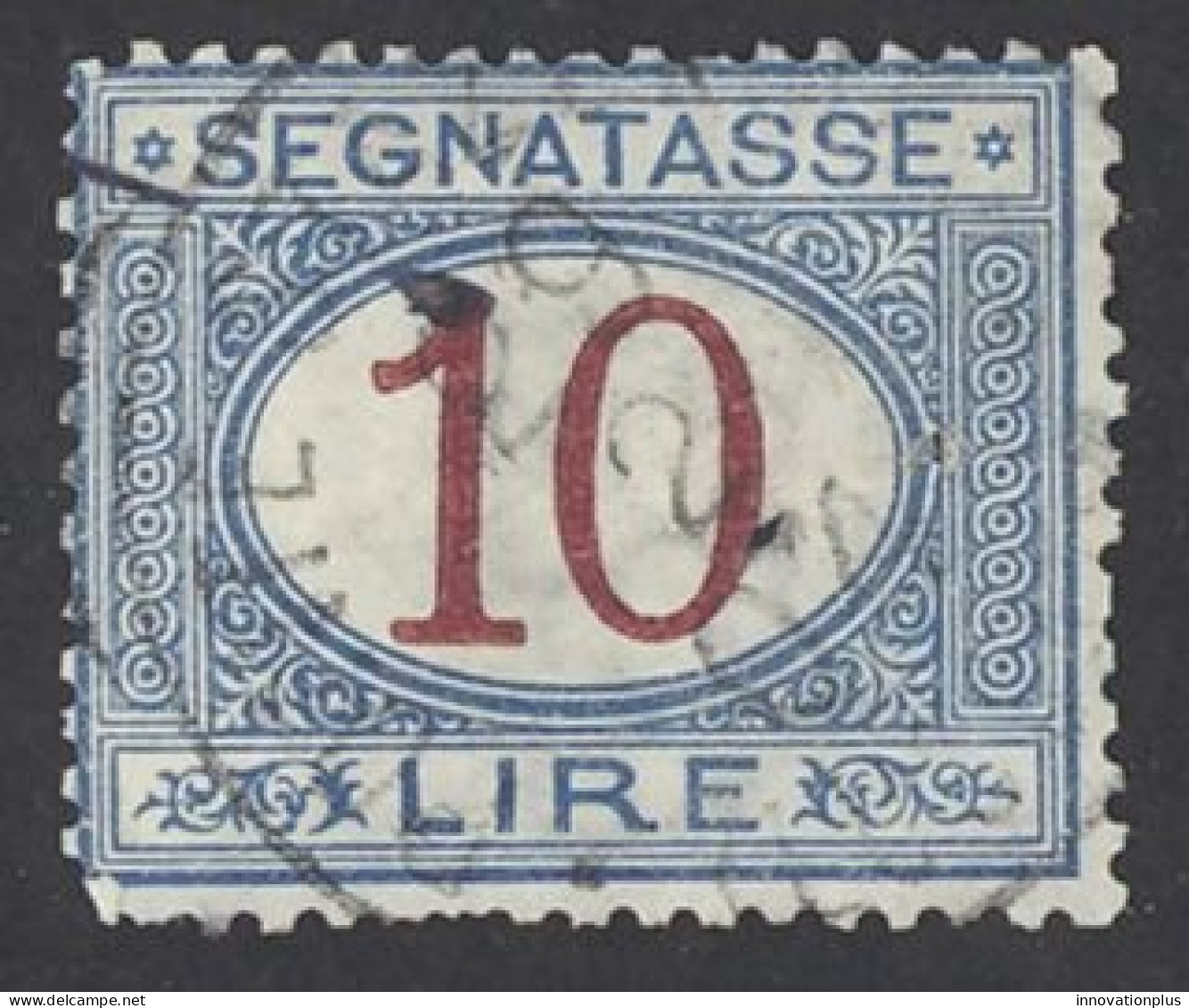 Italy Sc# J20 Used (a) 1894 10l Postage Due - Strafport