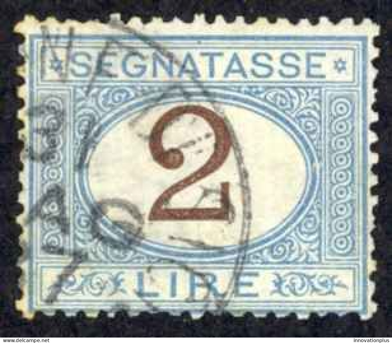 Italy Sc# J15 Used (a) 1870-1925 2l Light Blue & Brown Postage Due - Segnatasse