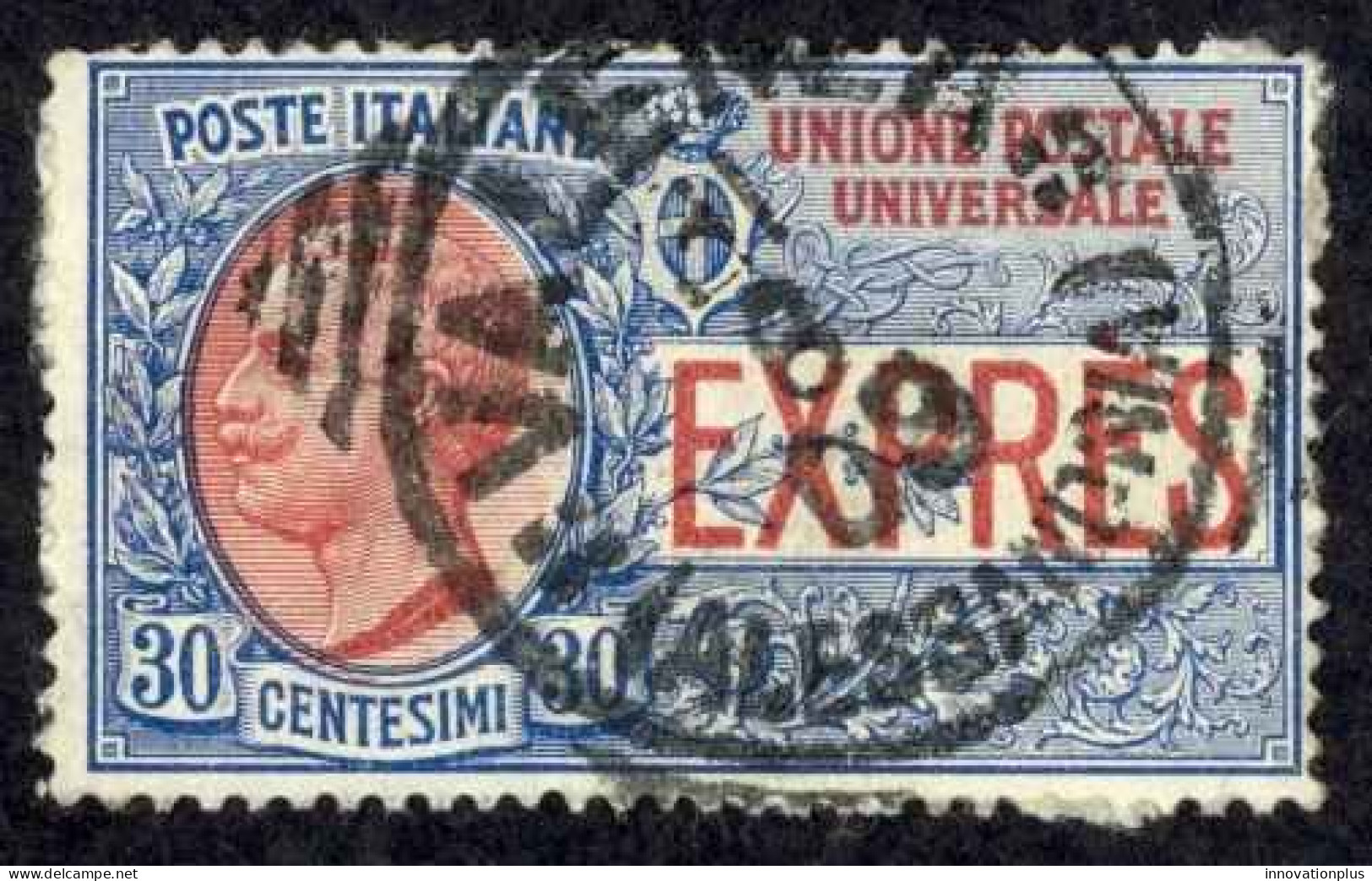 Italy Sc# E6 Used (a) 1908-1926 30c Victor Emmanuel III - Exprespost