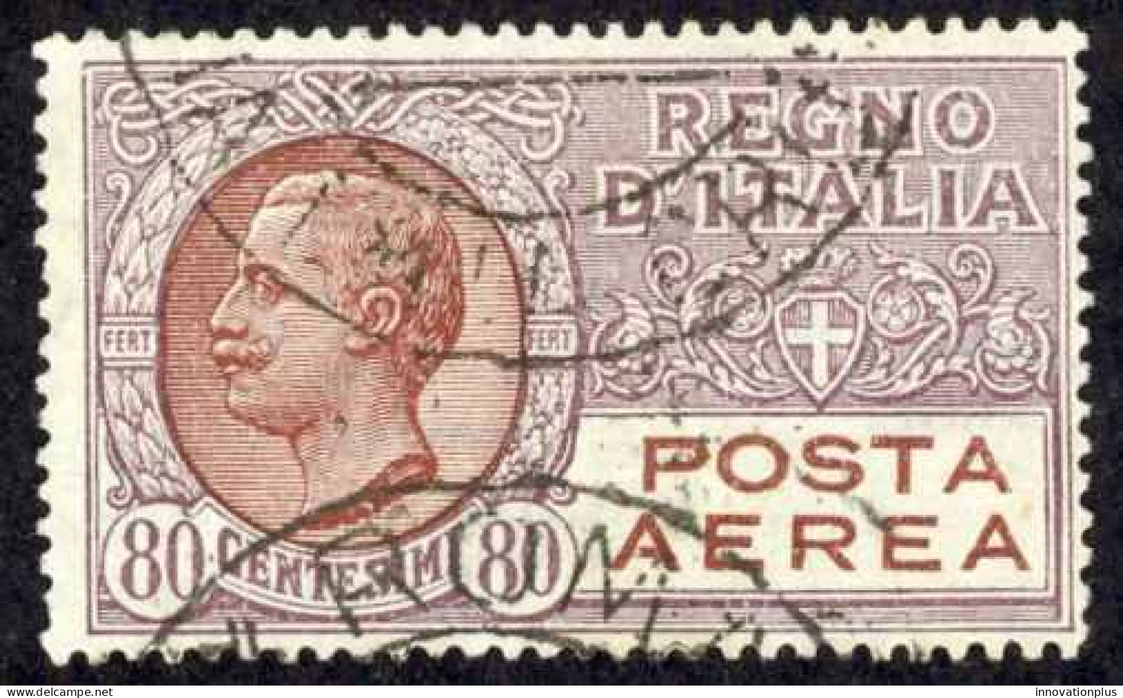 Italy Sc# C5 Used 1928 80c Air Post - Luftpost