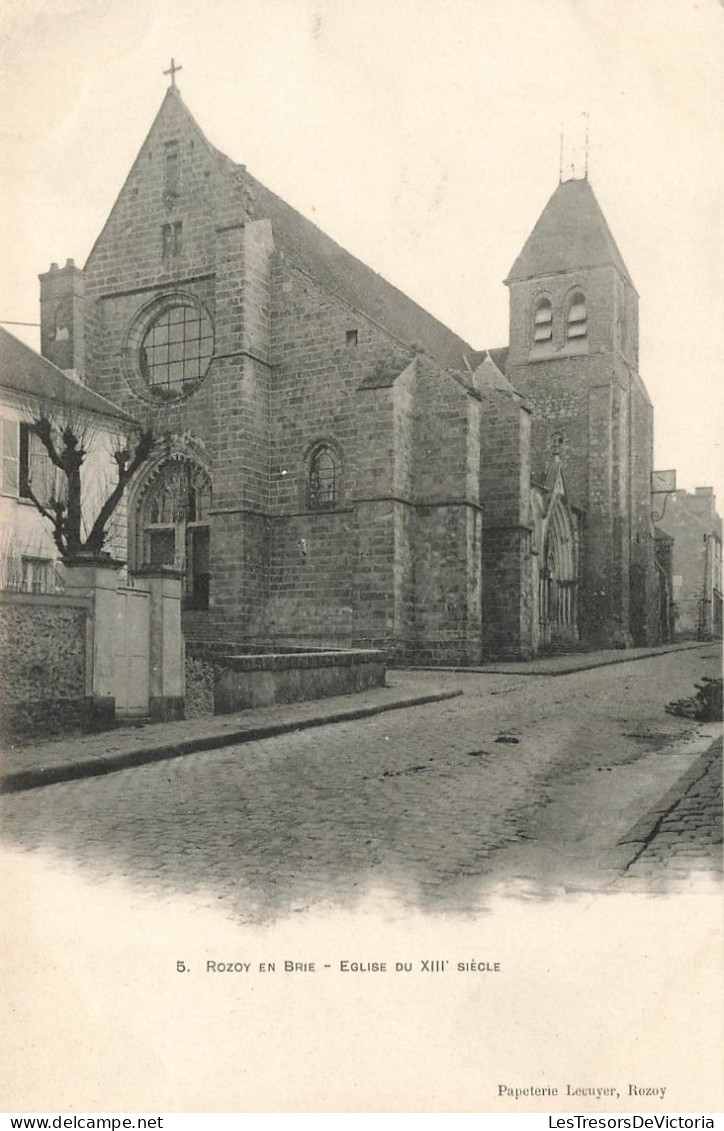 FRANCE - Rozay En Brie - L'église Du XIIIè Siècle - Carte Postale Ancienne - Rozay En Brie