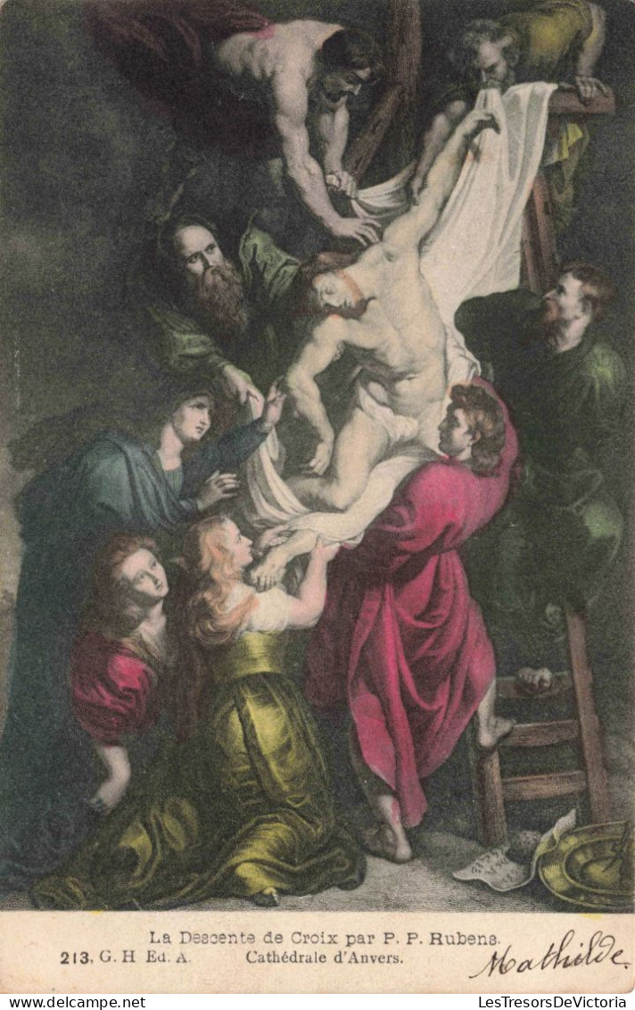 BELGIQUE - Anvers - La Cathédrale D'Anvers - La Descente De Croix Par P.P. Rubens - Carte Postale Ancienne - Antwerpen