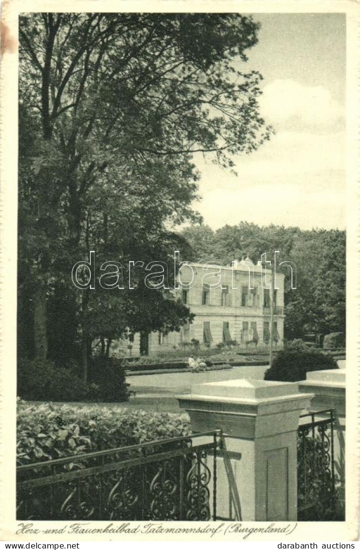 * T3 1939 Tarcsafürdő, Bad Tatzmannsdorf; Herz- Und Frauenheilbad / Hotel Batthyány Szálloda / Spa, Hotel (EB) - Ohne Zuordnung