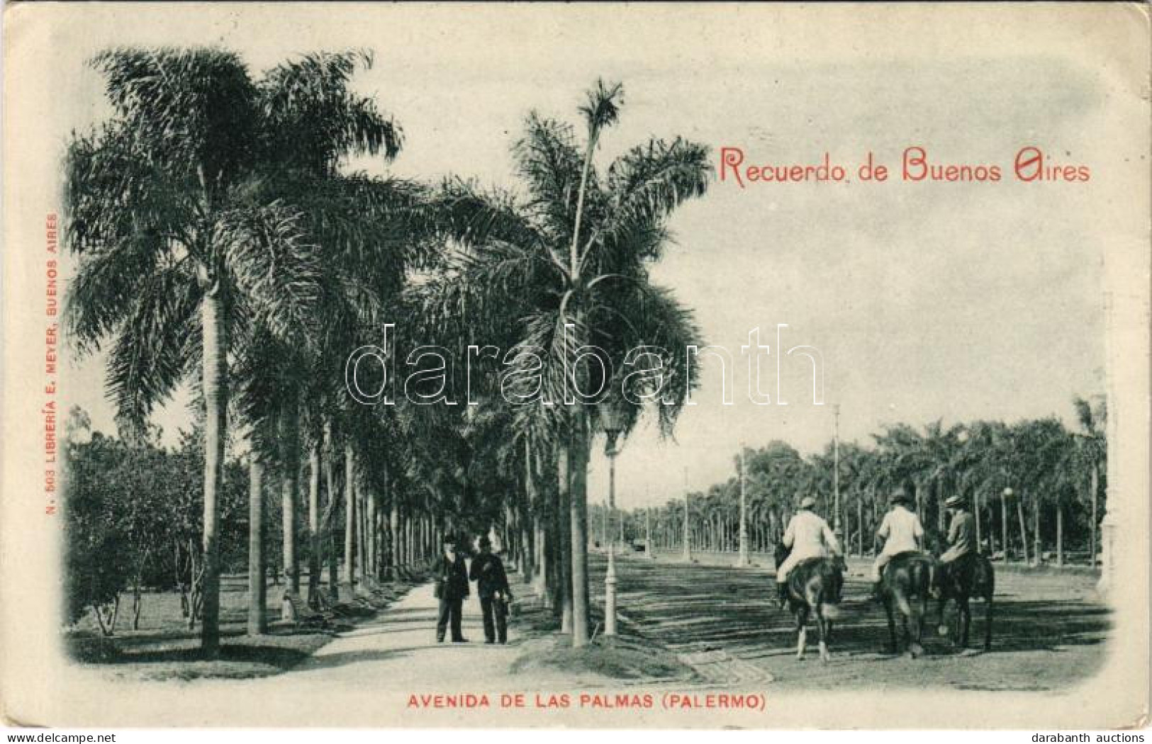 T2/T3 1902 Buenos Aires, Avenida De Las Palmas (Palermo) / Street View (EK) - Ohne Zuordnung