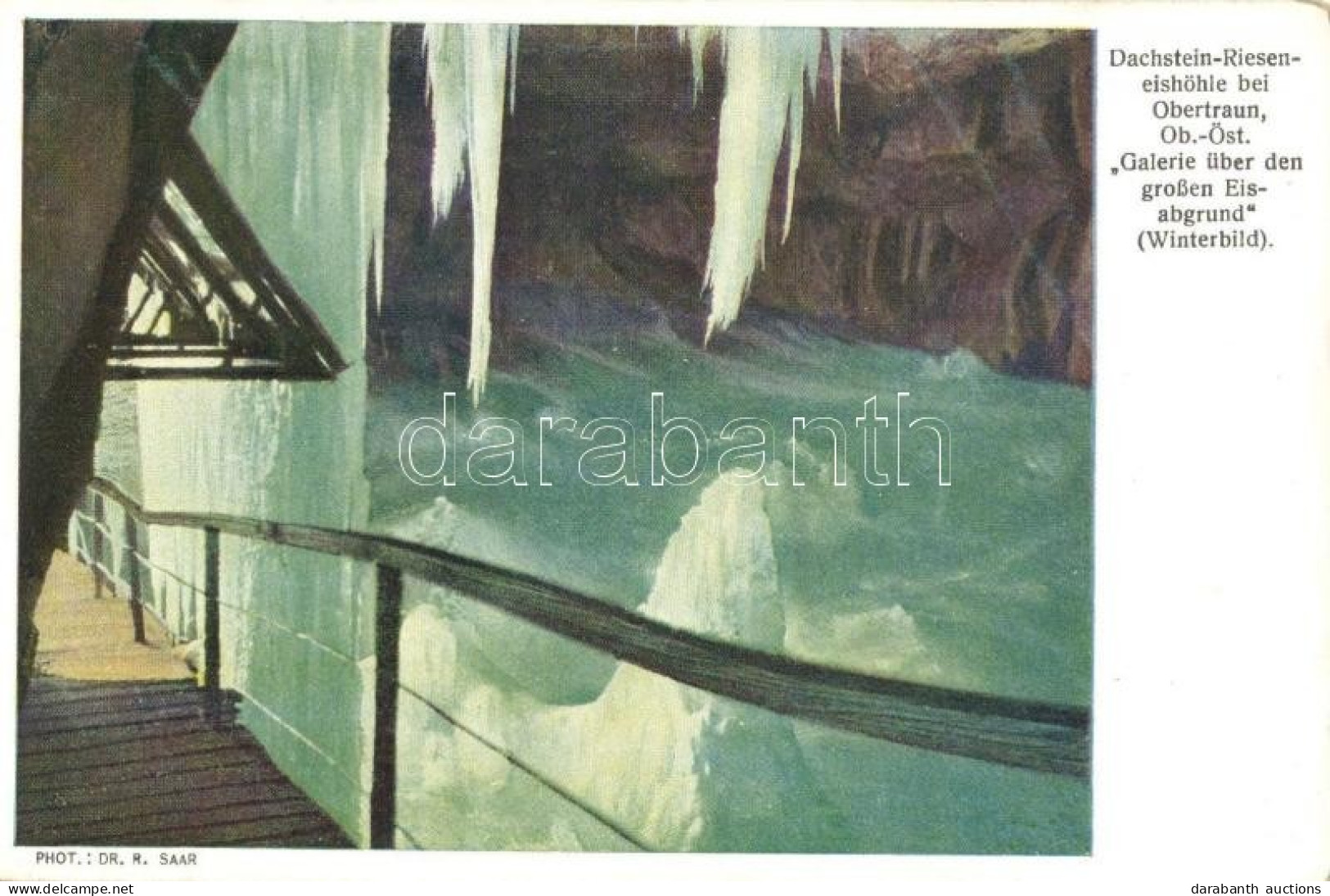* T2 Dachstein-Rieseneishöhle Bei Obertraun, Galerie über Den Grossen Eisabgrund / Ice Cave, Abyss - Unclassified