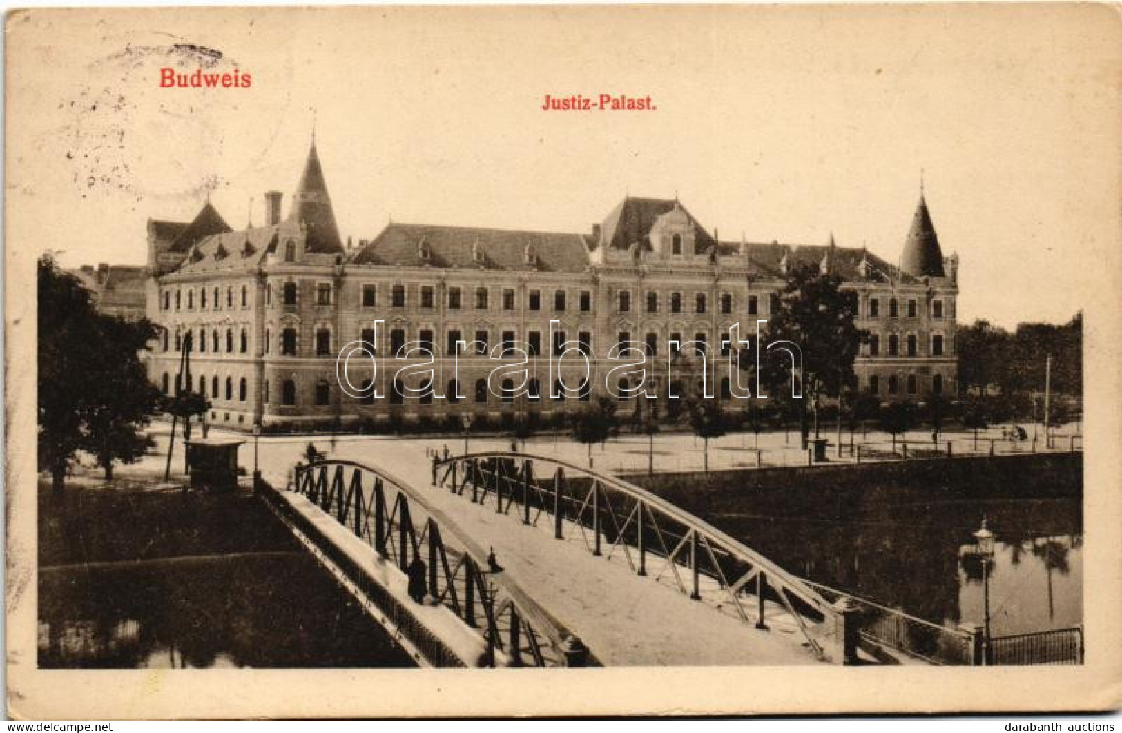 T2/T3 1917 Ceské Budejovice, Budweis; Justiz Palast / Palace Of Justice (EK) - Ohne Zuordnung