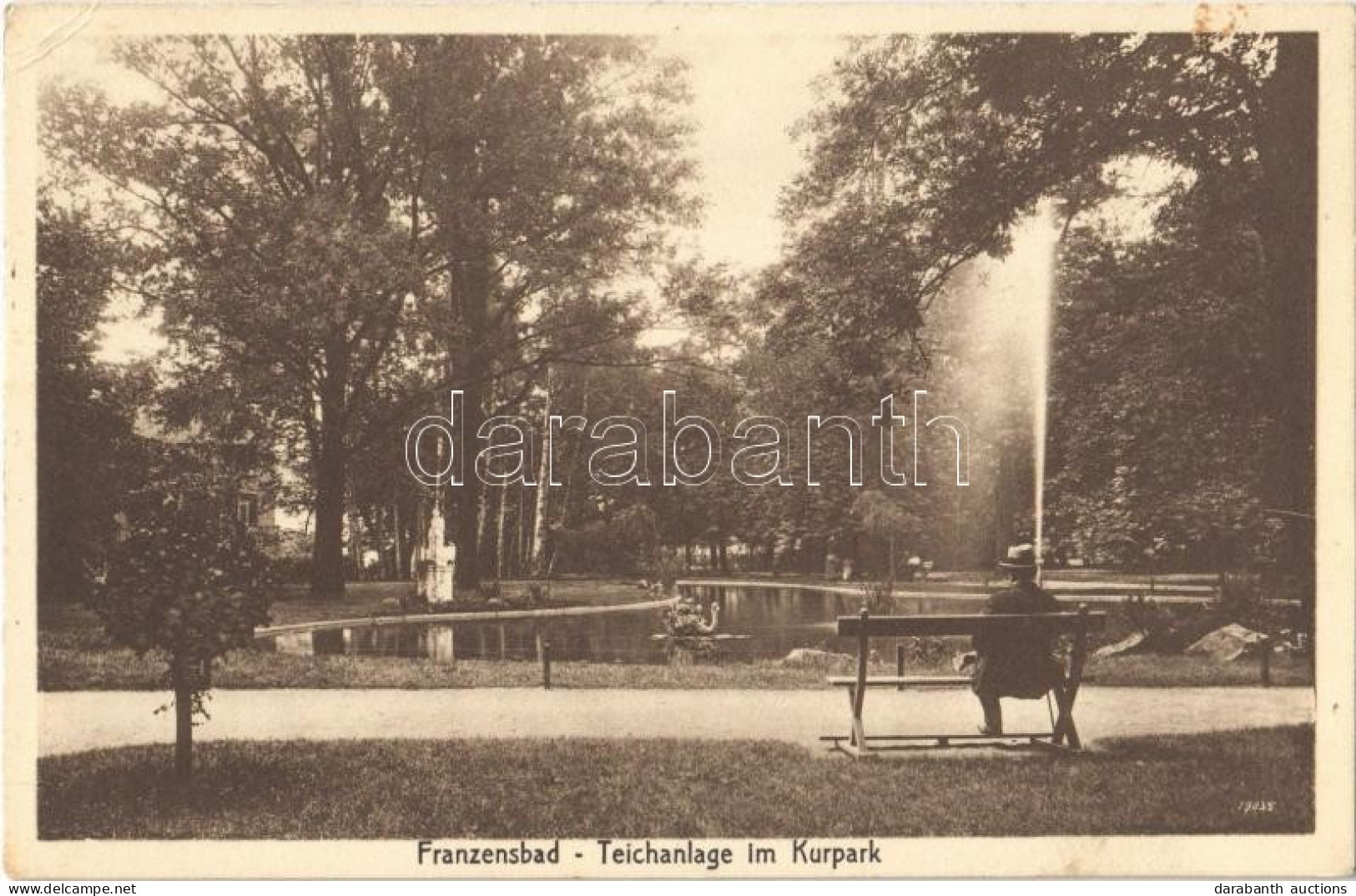 ** T2/T3 Frantiskovy Lazne, Franzensbad; Teichanlage Im Kurpark / Park, Pond (EK) - Sin Clasificación