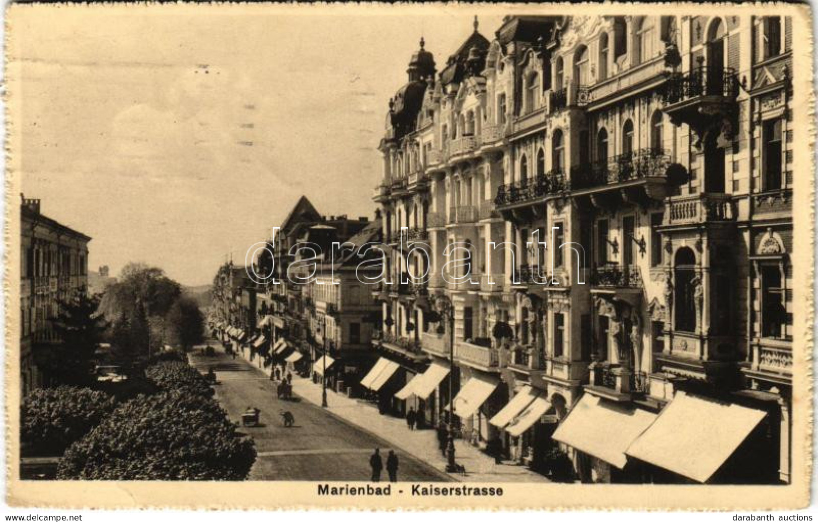 T3 1917 Mariánské Lázne, Marienbad; Kaiserstrasse / Street View (EB) - Zonder Classificatie