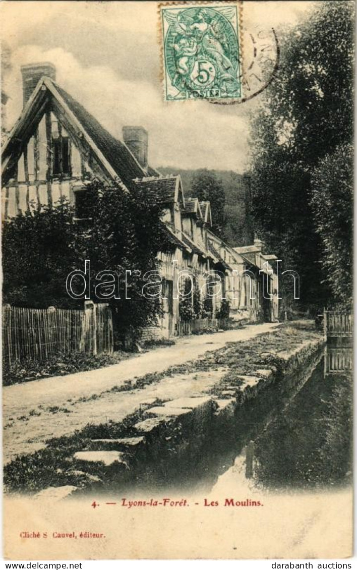 T2 1905 Lyons-la-Foret, Les Moulins / Watermills. TCV Card - Sin Clasificación