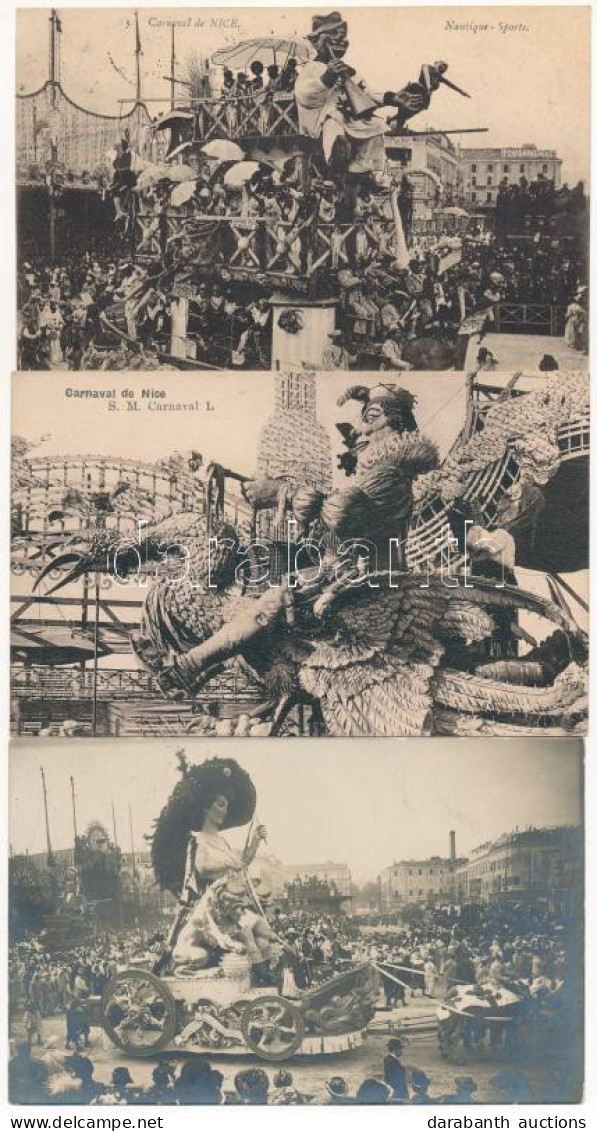 **, * Nice, Nizza; Carnaval / Carnival - 15 Pre-1945 Postcards - Unclassified