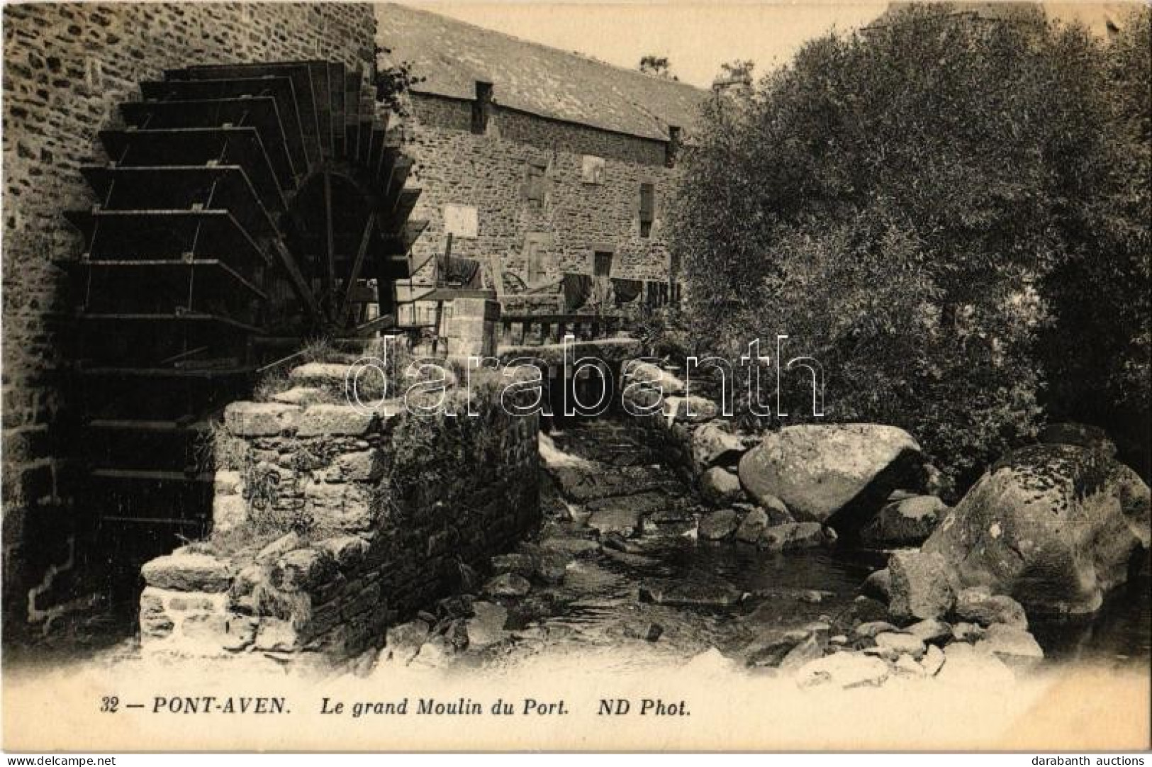 ** T1/T2 Pont-Aven, Le Grand Moulin Du Port / Harbour, Watermill - Non Classés