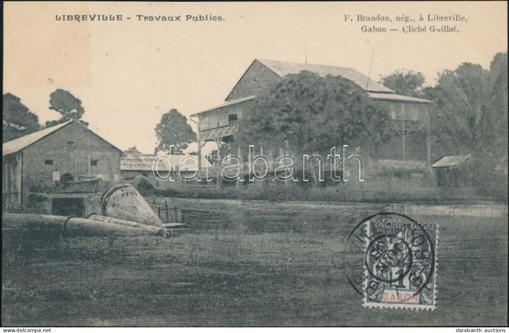 * T2 1908 Libreville, Travaux Publies / Public Works - Sin Clasificación