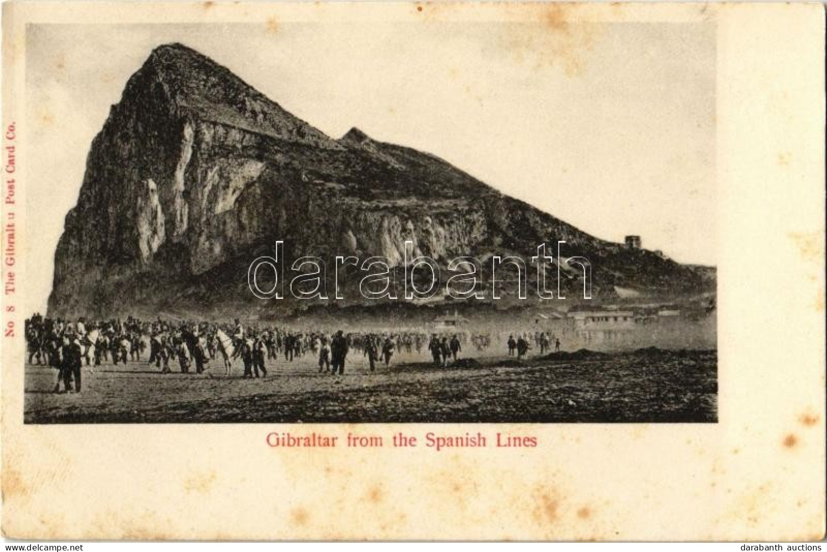 ** T2/T3 Gibraltar From The Spanish Lines (fl) - Non Classés