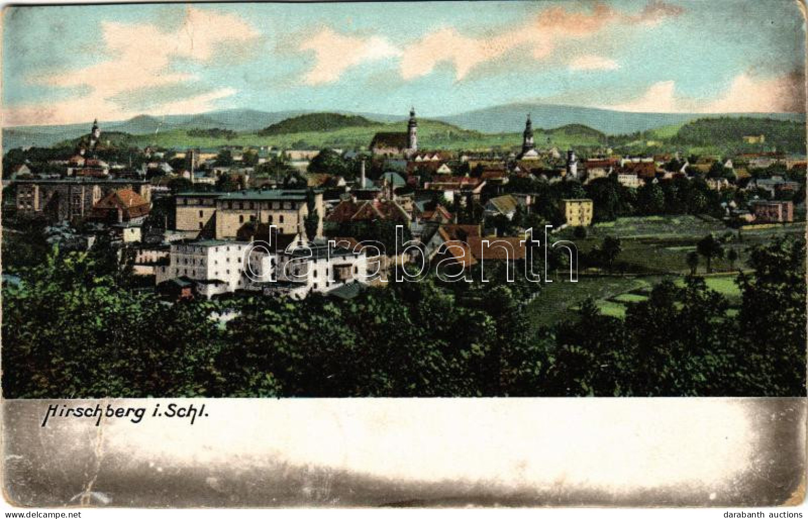 * T4 Jelenia Góra, Hirschberg Im Riesengebirge; General View (cut) - Zonder Classificatie