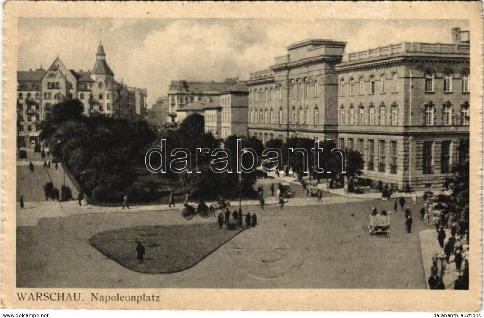 T4 1939 Warszawa, Varsovie, Warschau, Warsaw; Napoleonplatz / Square (EM) - Unclassified