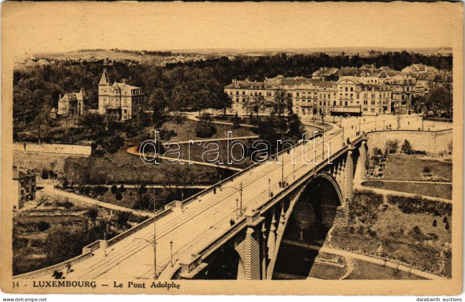 T2/T3 1936 Luxembourg, Le Pont Adolphe / Bridge (EK) - Non Classés