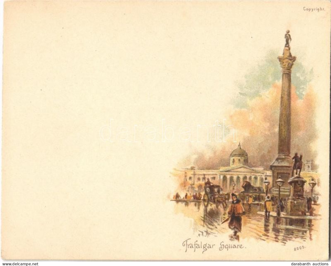 ** T1 London, Trafalgar Square, Litho (11,5 Cm X 9 Cm) - Non Classificati