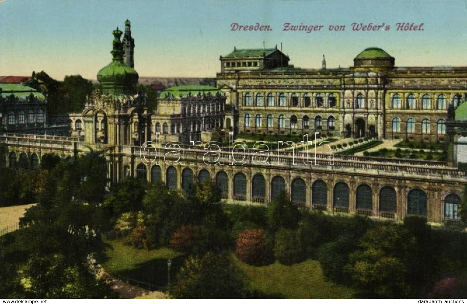 ** T1/T2 Dresden, Zwinger Von Weber's Hotel / Palace, Garden - Ohne Zuordnung