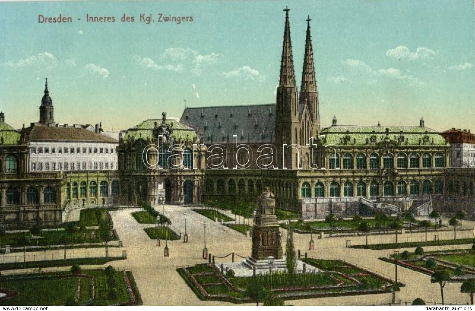 ** T1 Dresden, Inneres De Kgl. Zwingers / Garden, Church - Non Classificati