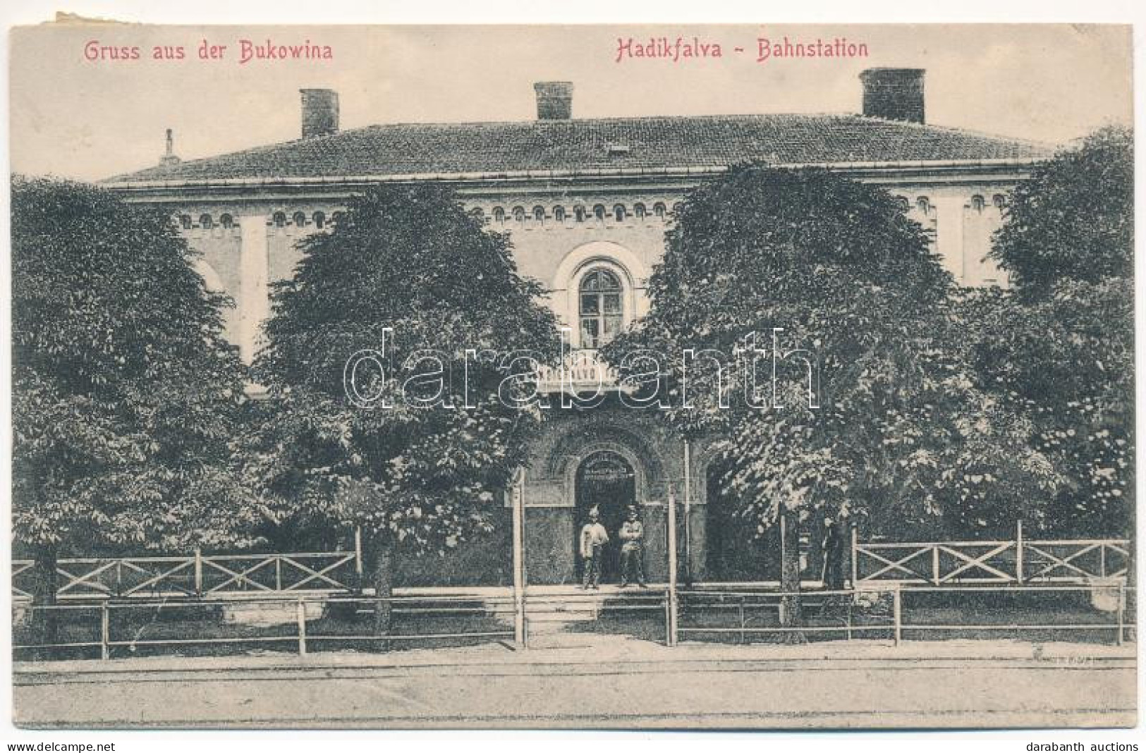 T3 1915 Dornesti, Hadikfalva (Bukovina, Bukowina); Bahnstation / Railway Station (r) - Zonder Classificatie