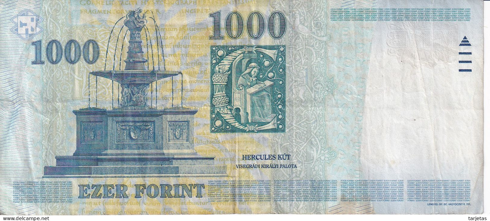 BILLETE DE HUNGRIA DE 1000 FORINT DEL AÑO 2006 (BANKNOTE) - Hungría