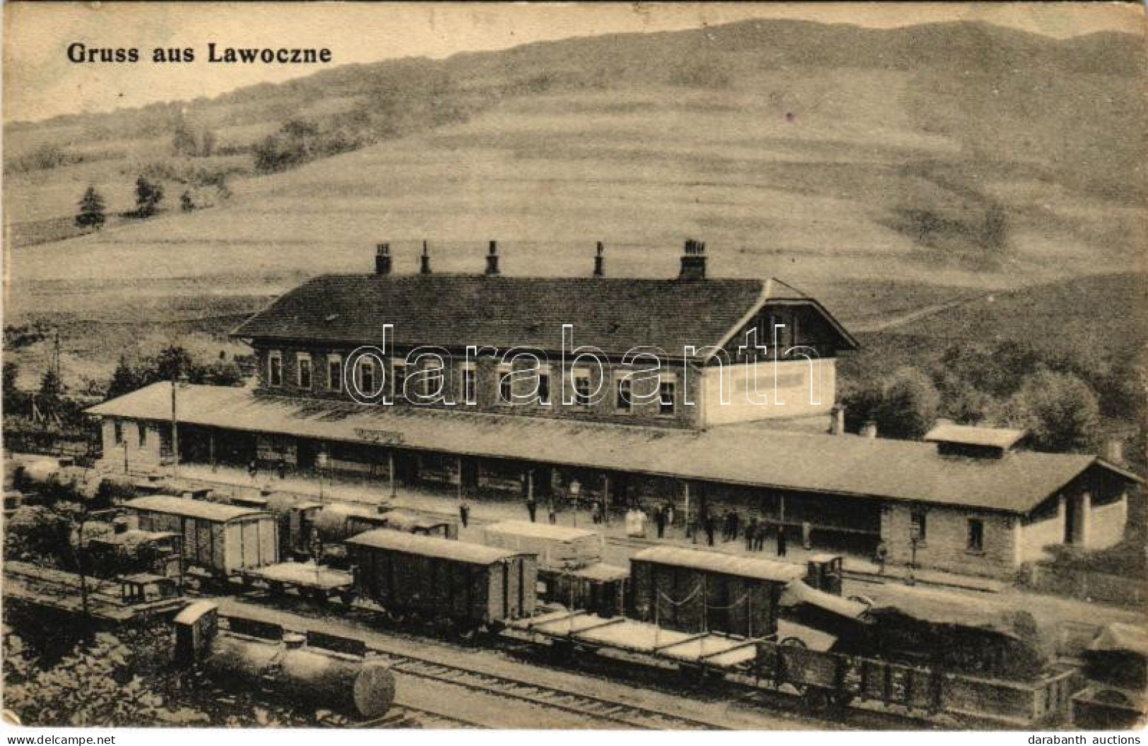 * T2/T3 Lavochne, Lawotschne, Lavocsne, Lawoczne; Railway Station, Train (Rb) - Non Classificati