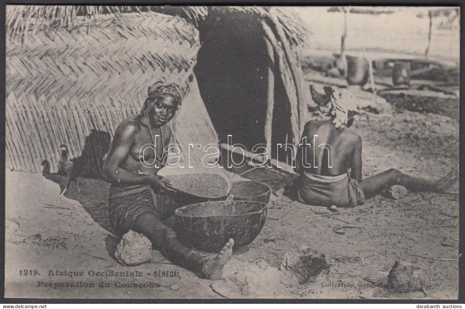 ** T1/T2 Préparation Du Couscous / Woman Making Couscous, Senegalese Folklore - Sin Clasificación