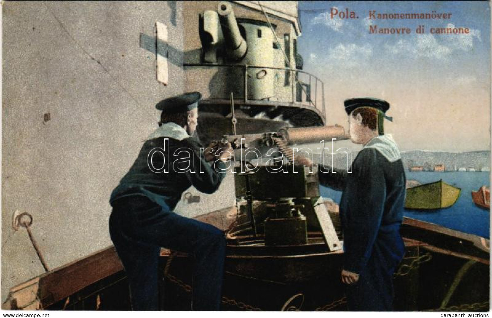 ** T1 K.u.K. Kriegsmarine, Kanonenmanöver / Manovre Di Cannone / Austro-Hungarian Navy, Cannon Maneuvers, Mariners. Dep. - Ohne Zuordnung