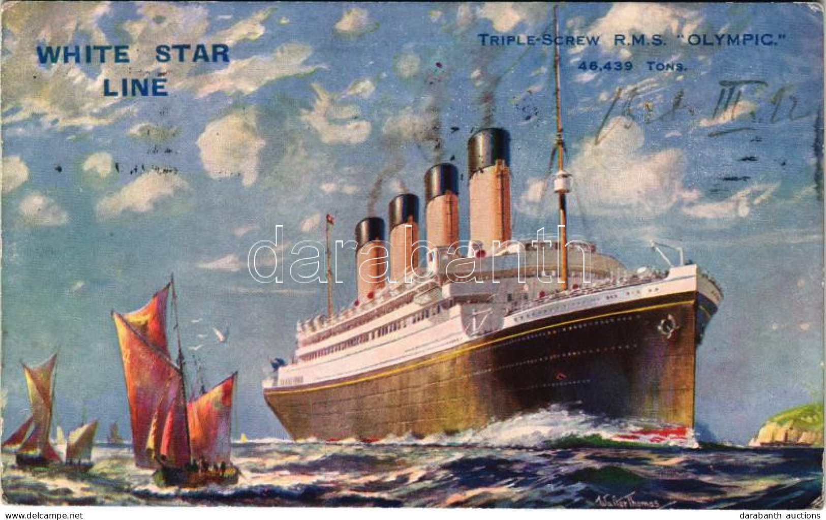 T2/T3 1928 White Star Line Triple-Screw RMS Olympic S: Walter Thomas (EK) - Unclassified