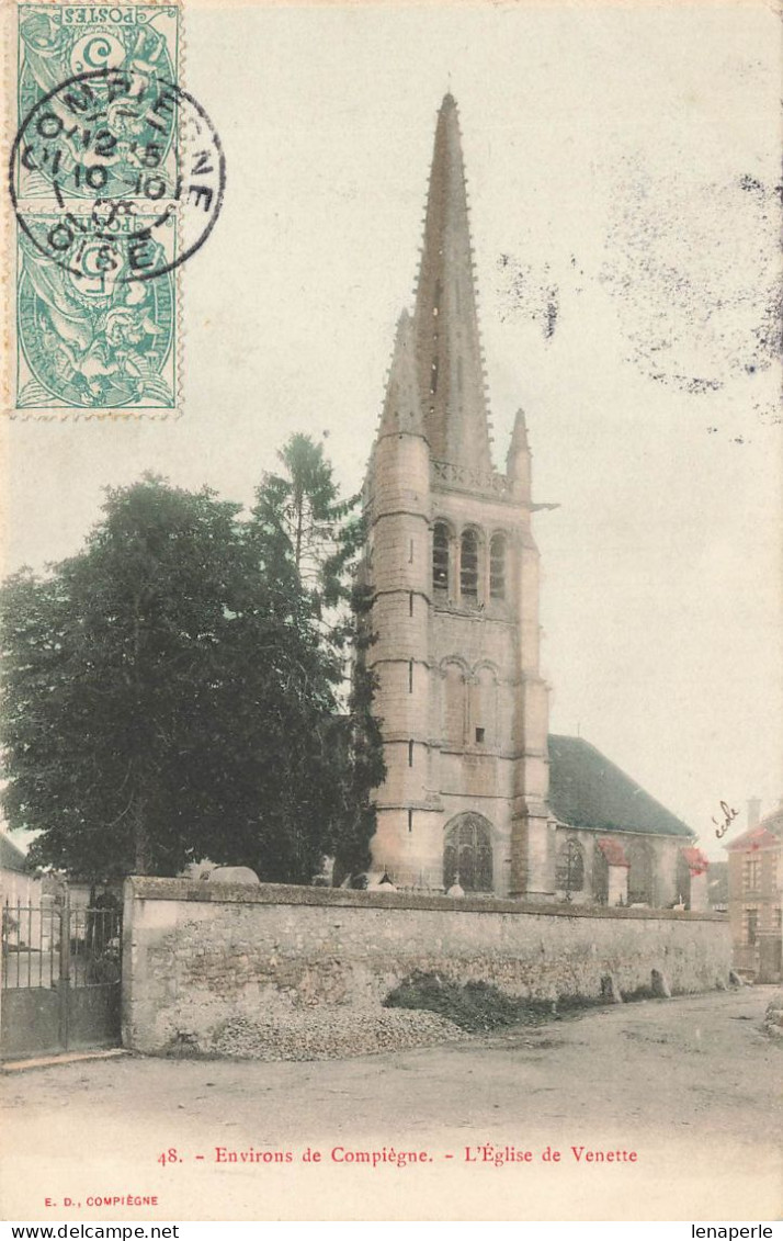 D1956 Environs De Compiègne L'église De Venette - Venette