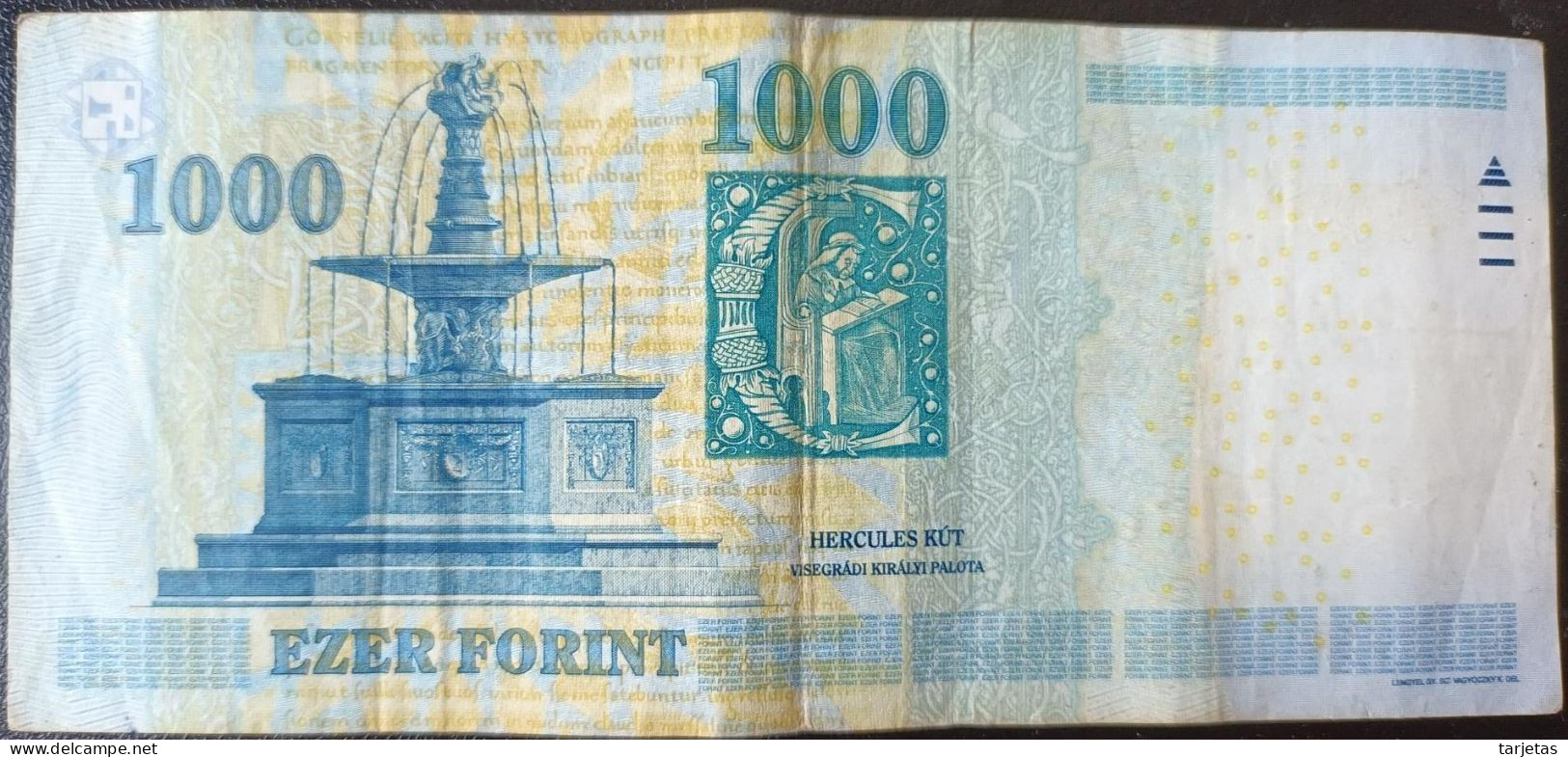 BILLETE DE HUNGRIA DE 1000 FORINT DEL AÑO 2012 (BANKNOTE) - Hungría