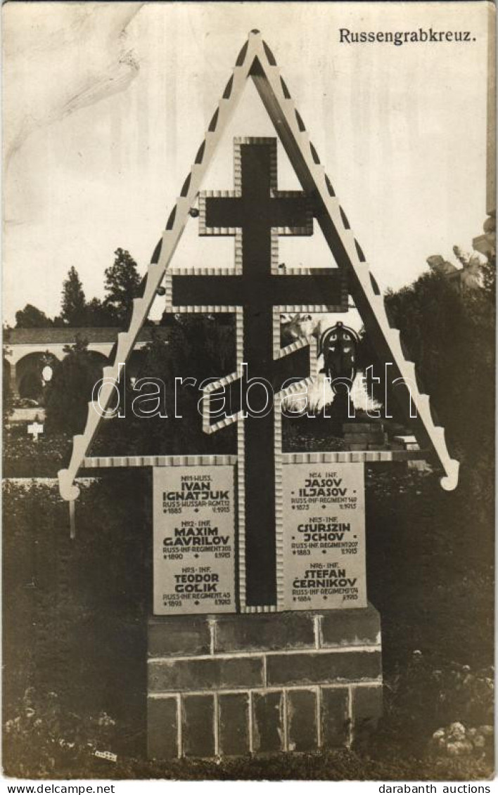 ** T2 Russengrabkreuz. Der Heldenfriedhof On Korneuburg: Erbaut Von Soldaten Der K.u.k. Eisenbahntruppe In Den Kriegsjah - Sin Clasificación