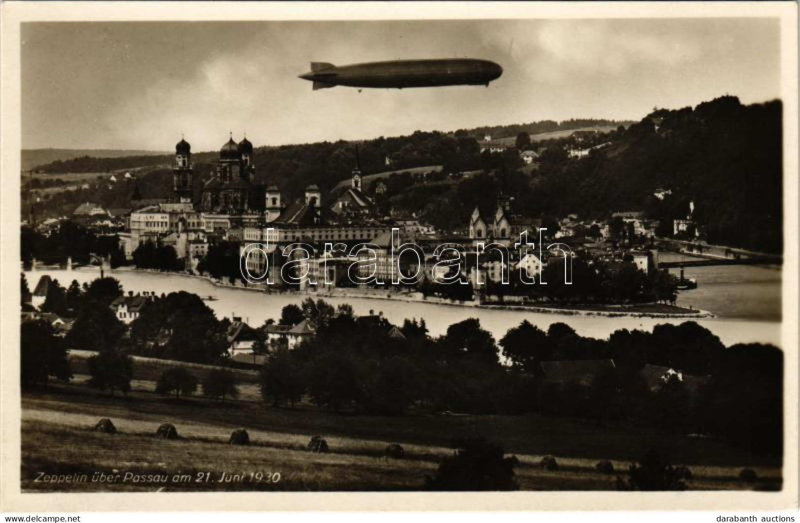 ** T1 Zeppelin Luftschiff über Passau Am 21. Juni 1930 / German Airship - Non Classés