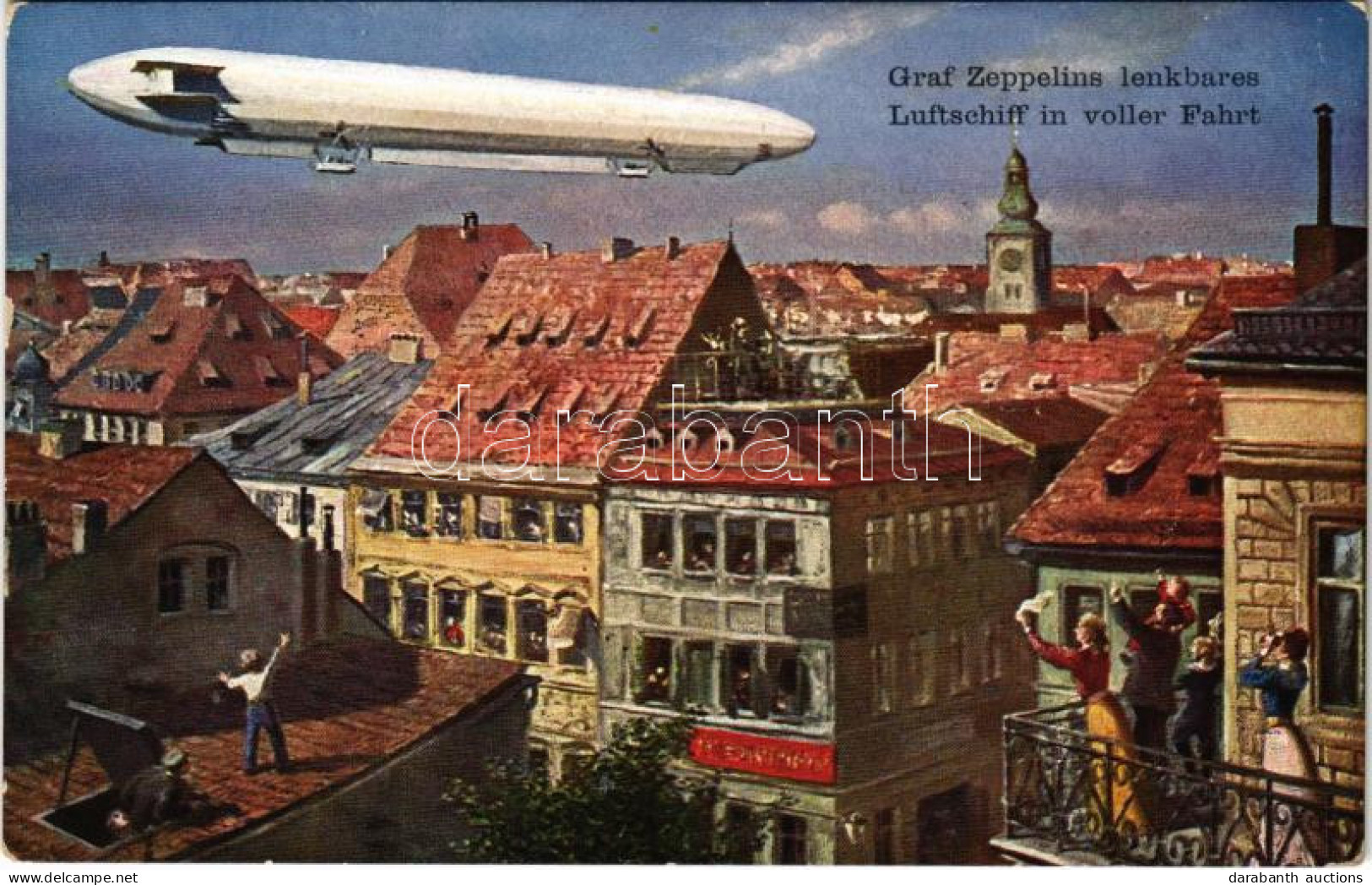 ** T2 Graf Zeppelins Lenkbares Luftschiff In Voller Fahrt. T.S.N. Serie 920. - Unclassified