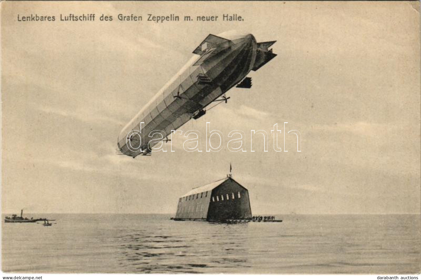 ** T2/T3 Lenkbares Luftschiff Des Grafen Zeppelin Mit Neuer Halle. O. Noerpel Friedrichshafen Serie I. (EK) - Non Classificati